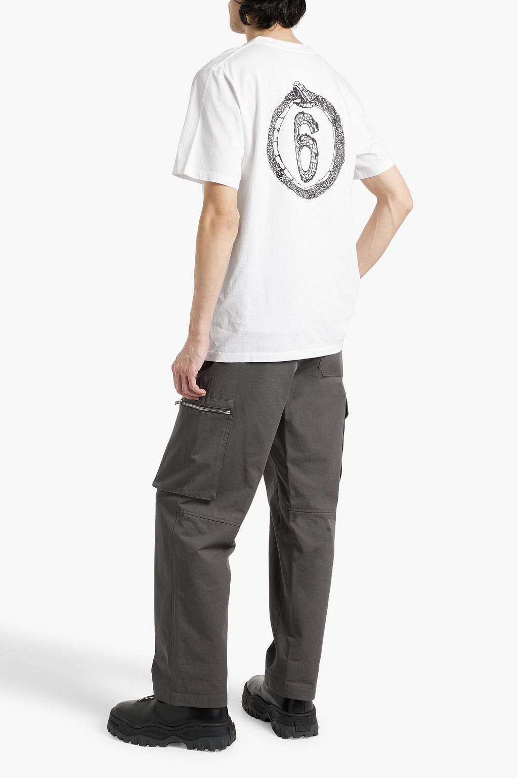 MM6 MAISON MARGIELA Printed cotton-jersey T-shirt