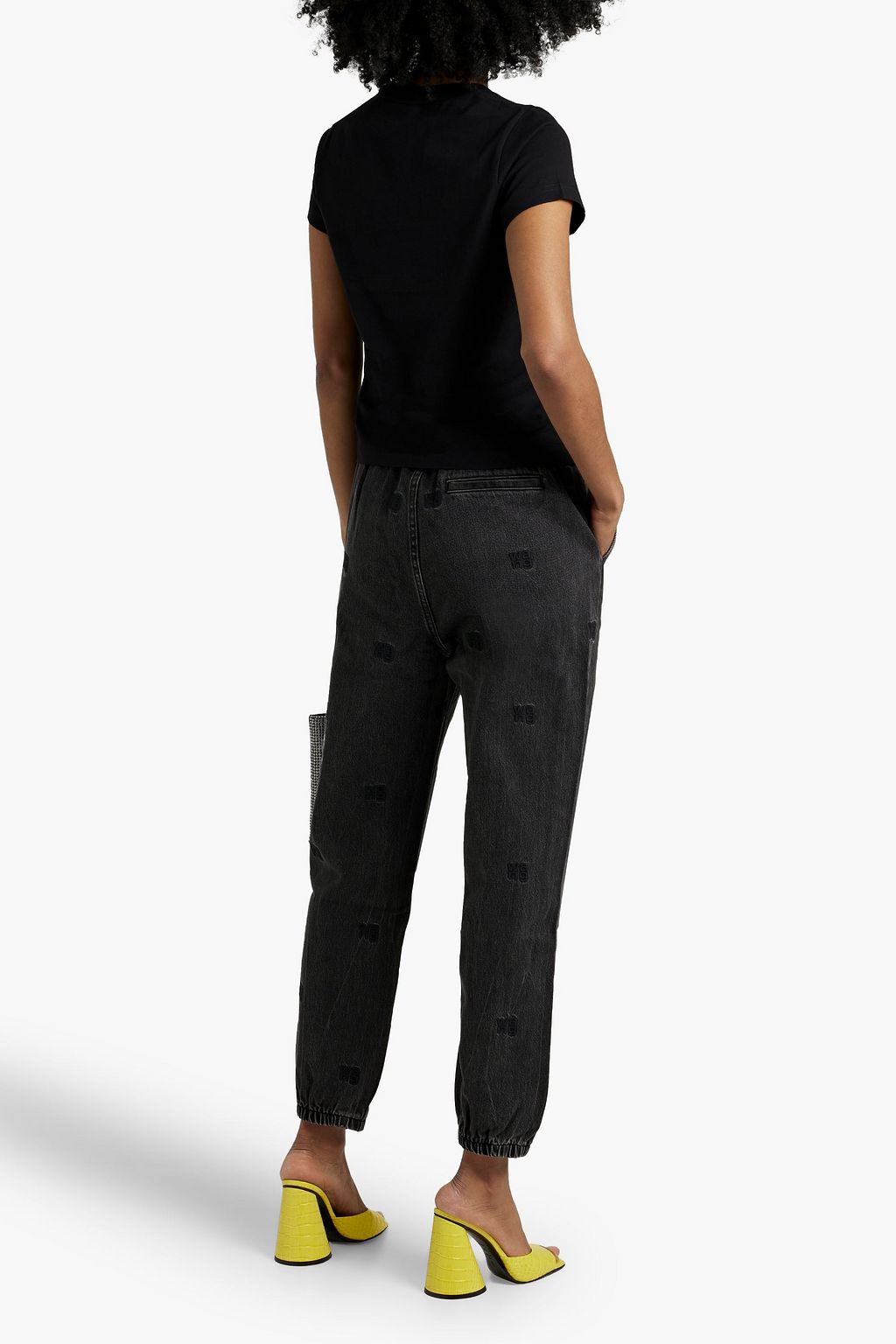 ALEXANDERWANG.T Appliquéd cotton-jersey T-shirt