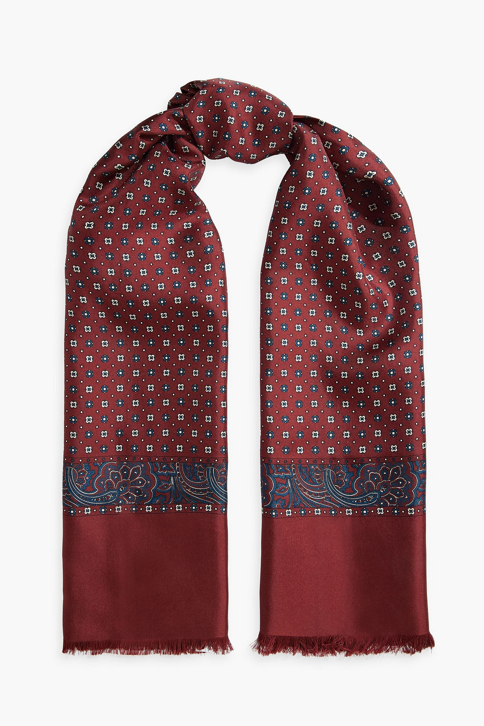 Maison Margiela Printed silk-twill scarf | Smart Closet