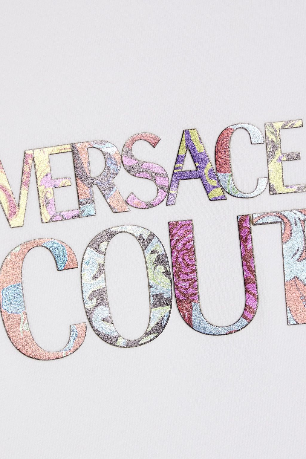 VERSACE JEANS COUTURE Appliquéd cotton-jersey T-shirt
