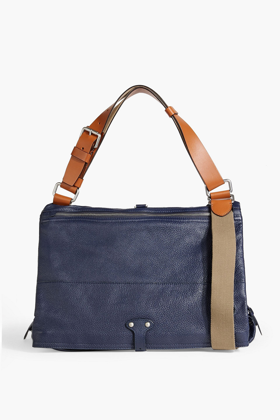 Maison Margiela Pebbled-leather messenger bag | Smart Closet