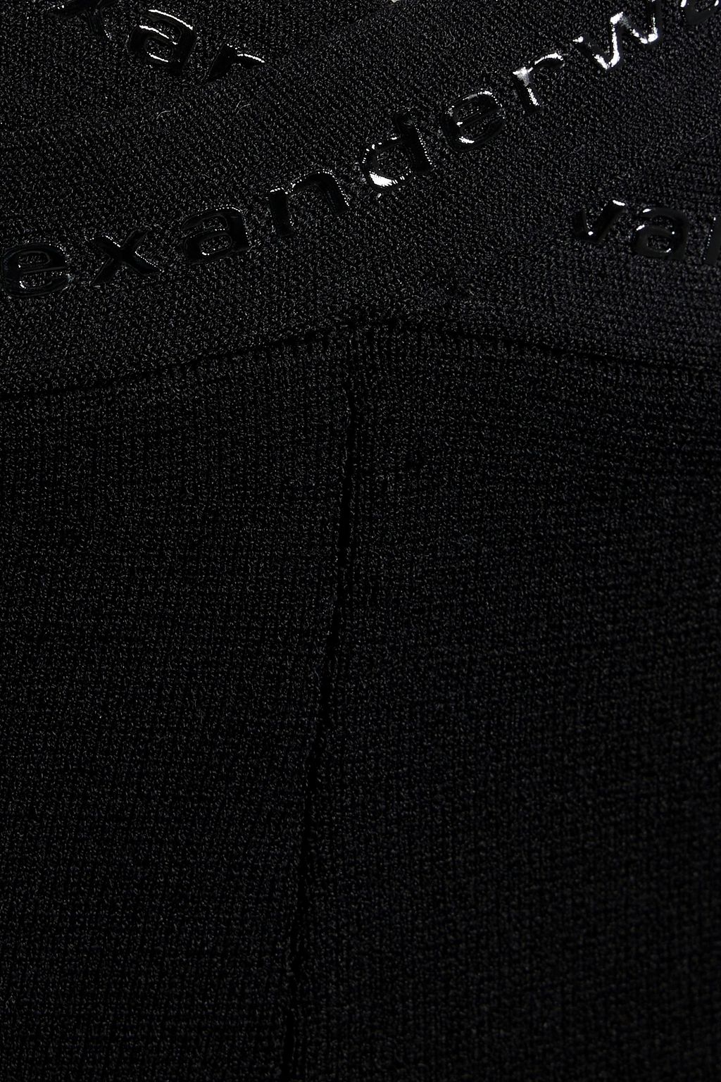 ALEXANDERWANG.T بنطال بأرجل مستقيمة مصنوع من نسيج بحبكة مطاطية ومزين بفتحات
