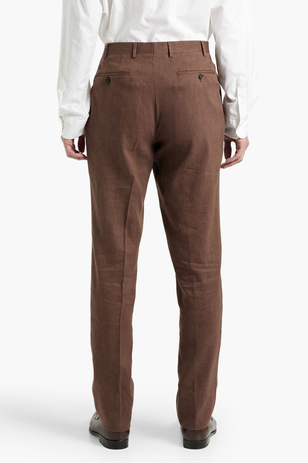 CANALI Linen and wool-blend suit