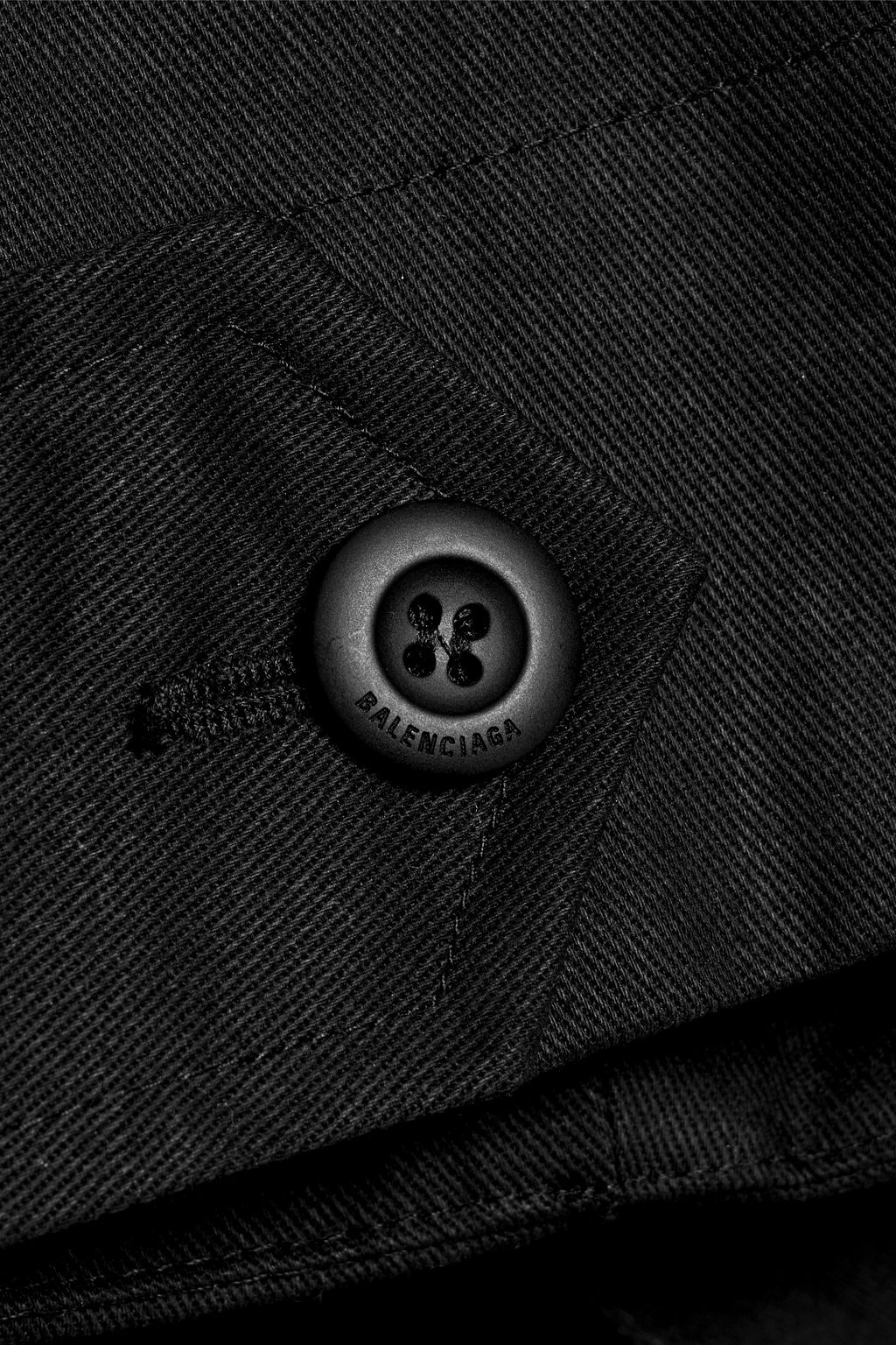 BALENCIAGA Oversized cotton-twill field jacket
