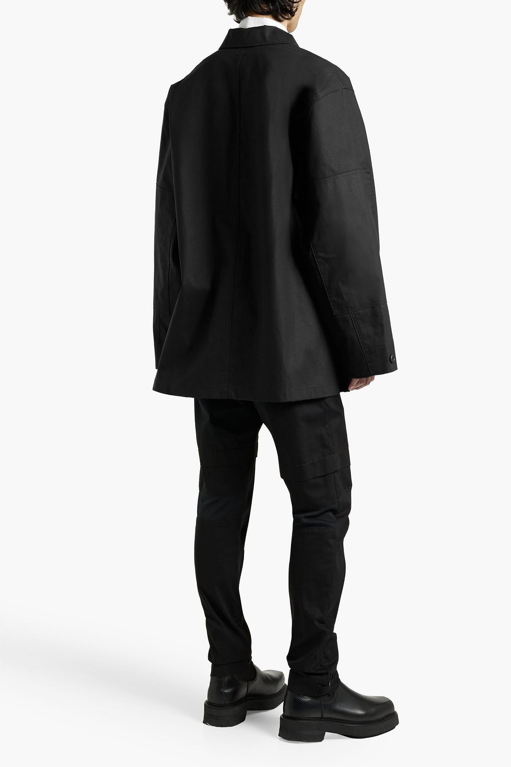 BALENCIAGA Oversized cotton-twill field jacket
