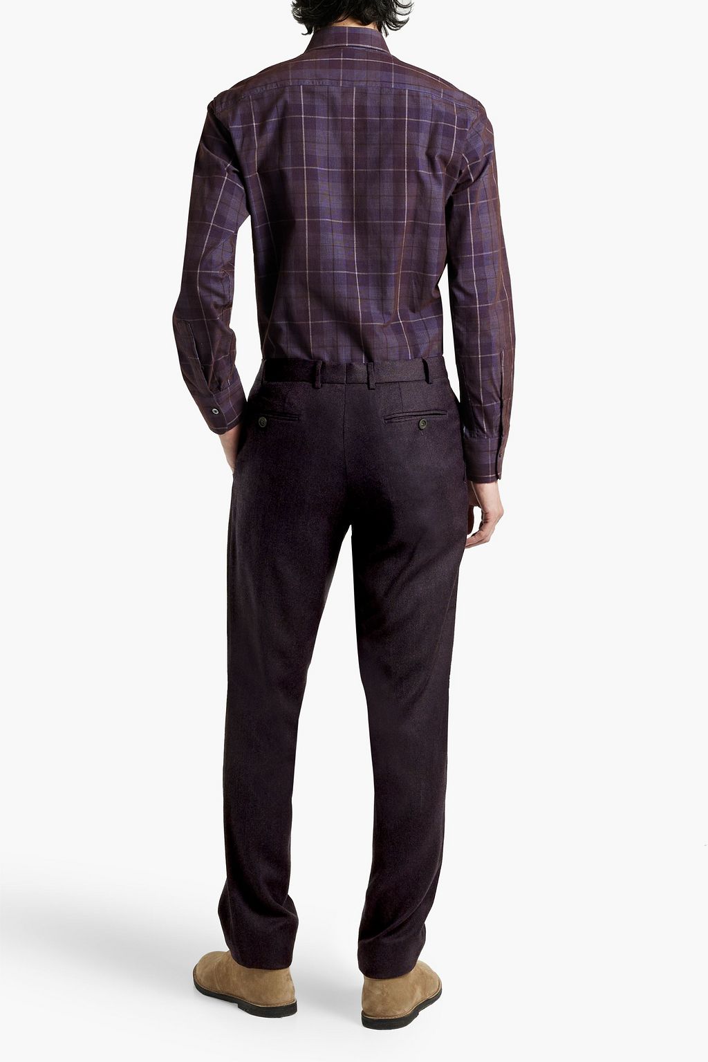 CANALI Grain de poudre wool pants