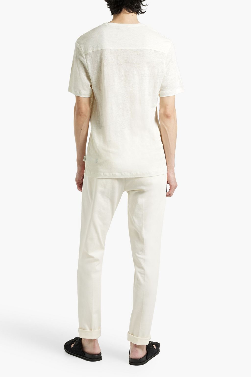 ONIA Chad linen-jersey T-shirt