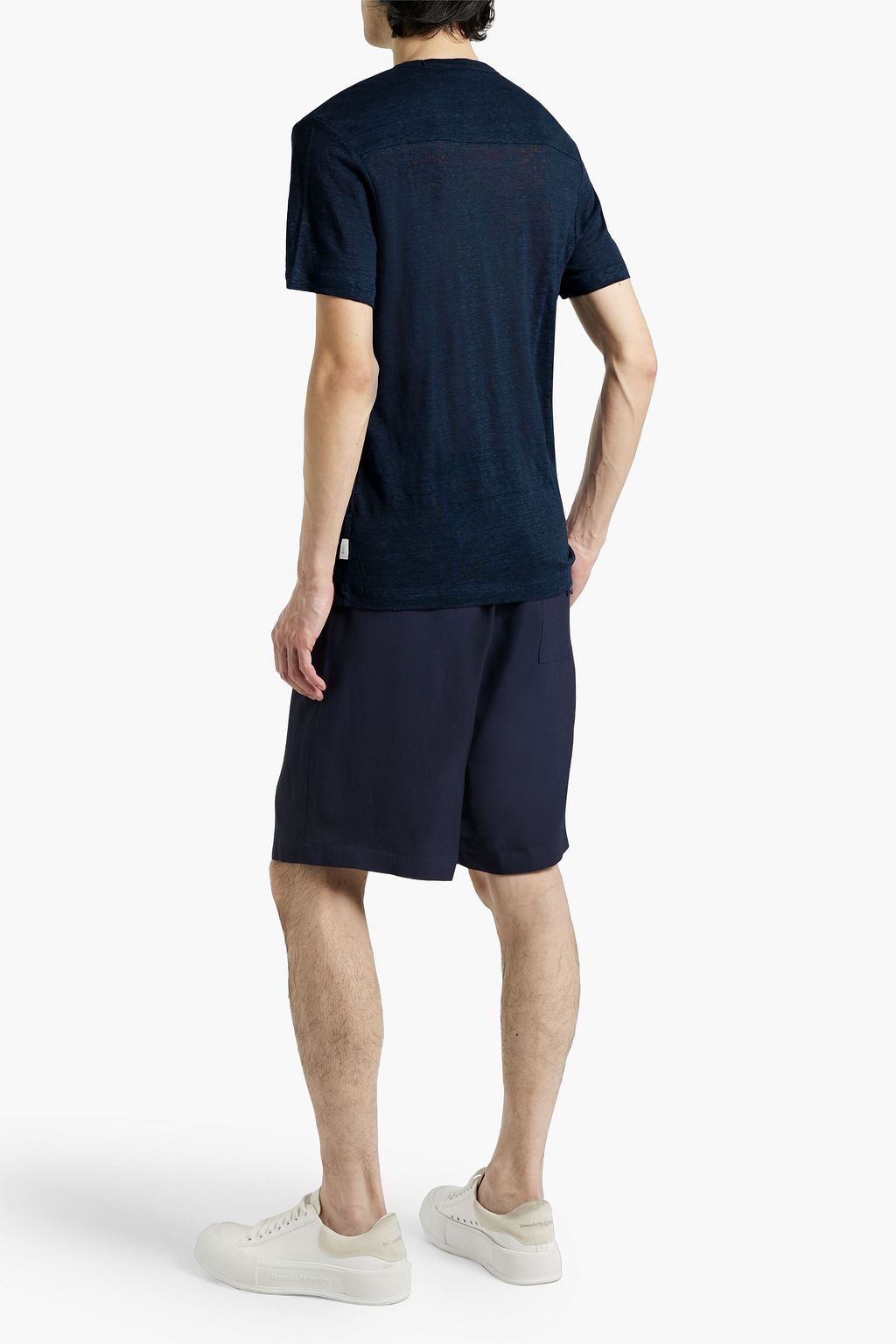 ONIA Chad linen-jersey T-shirt