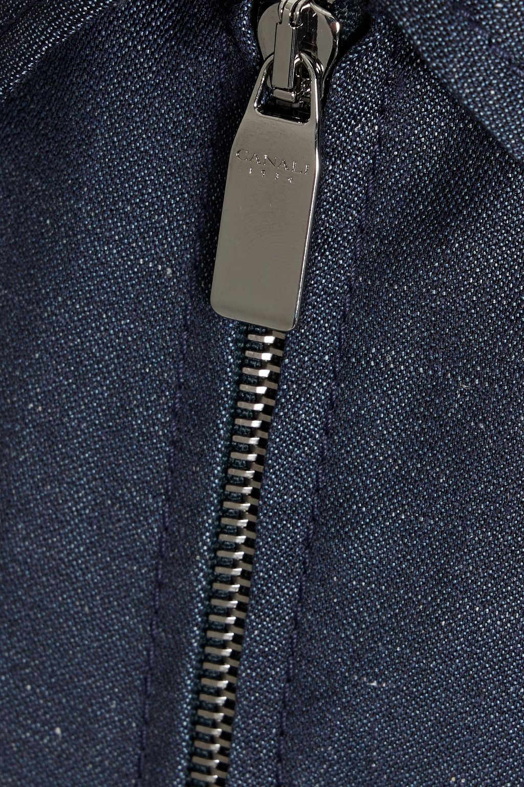 CANALI Wool, silk and linen-blend jacket