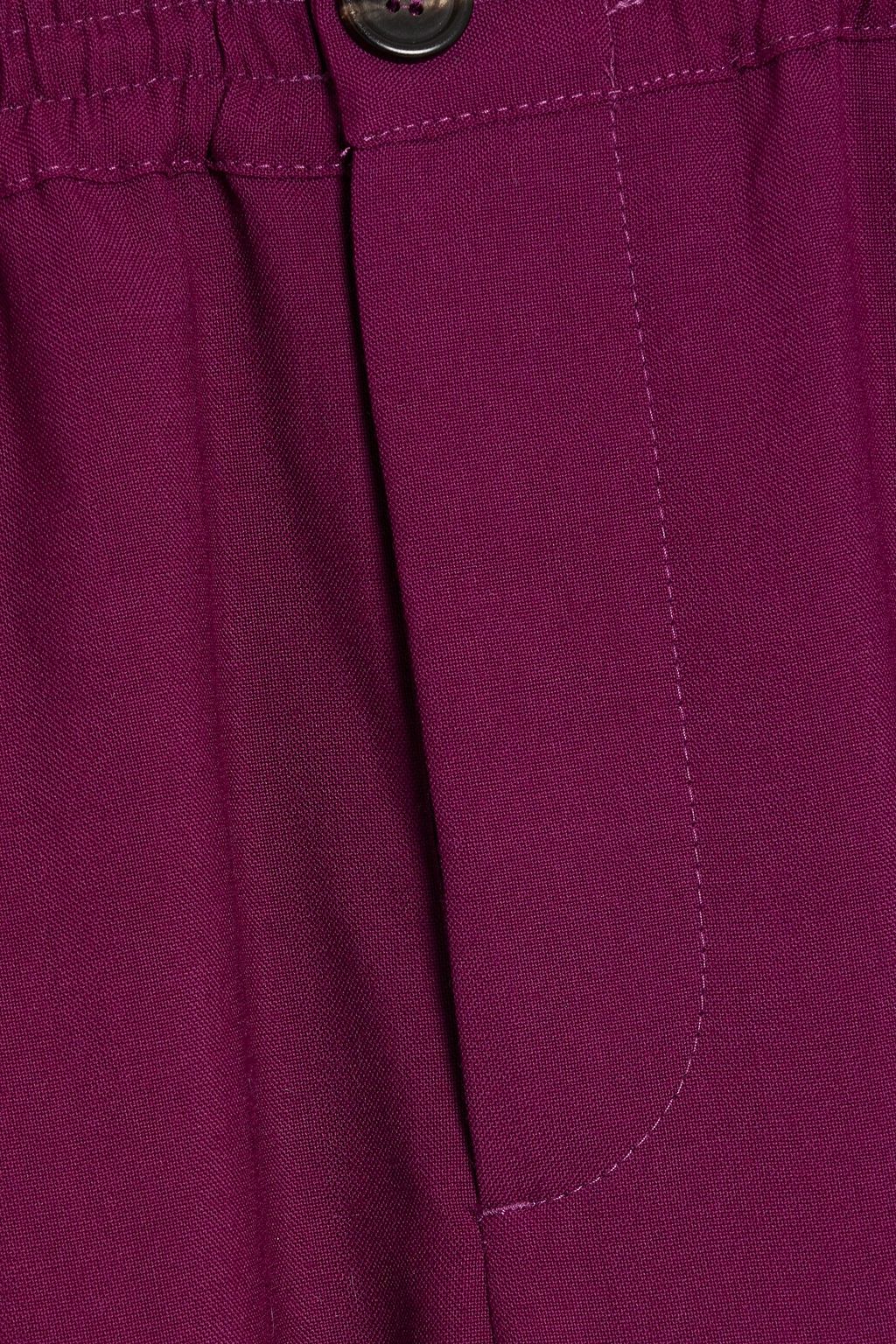 MARNI Tapered grain de poudre wool drawstring pants