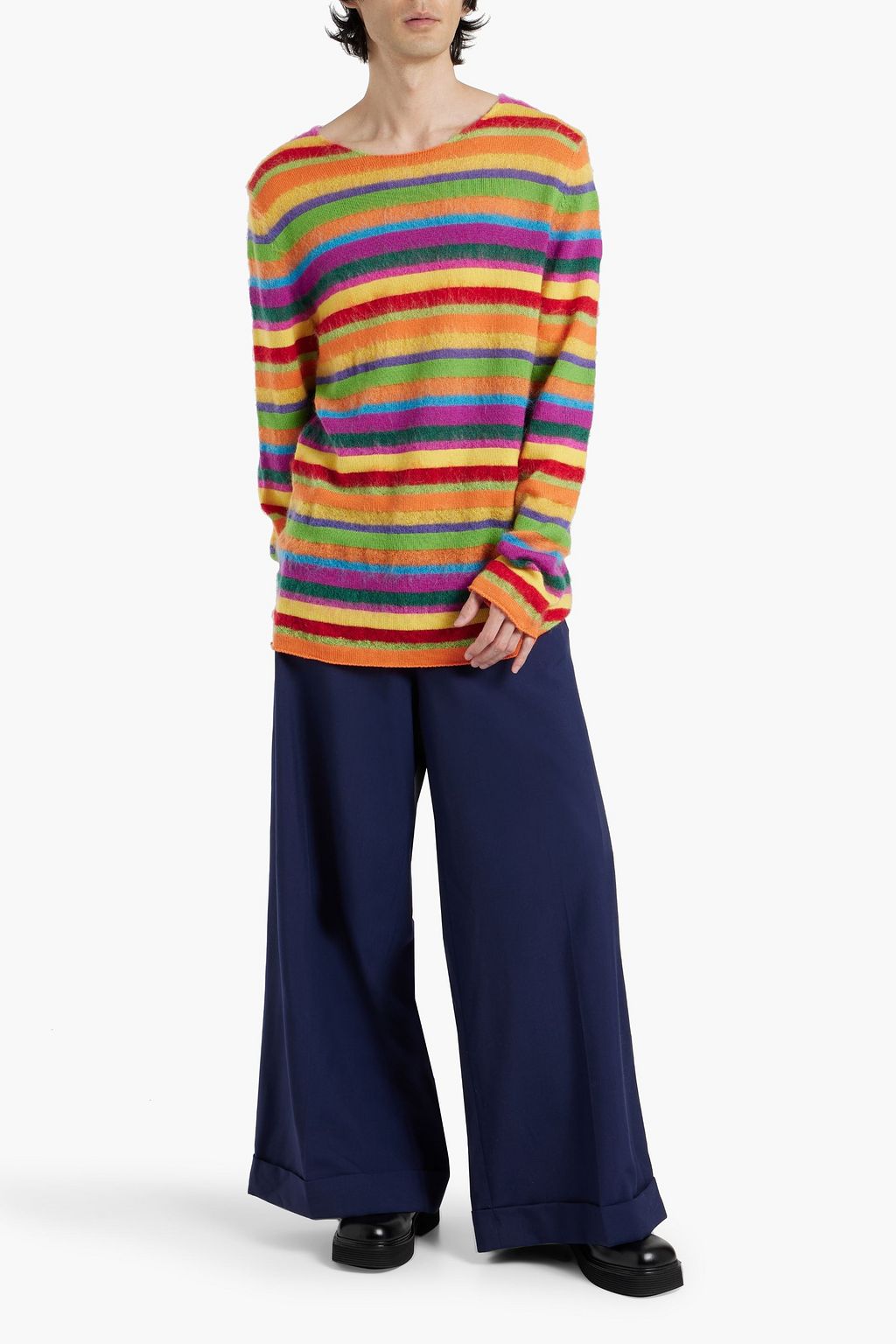 MARNI Wide-leg wool pants