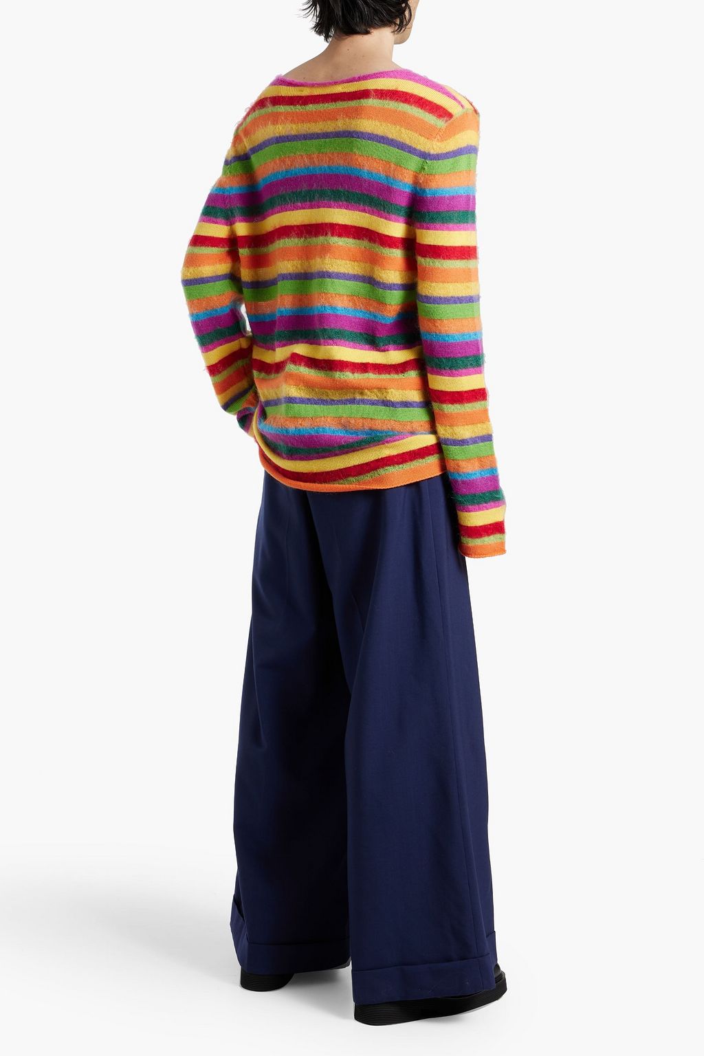 MARNI Striped wool-blend sweater