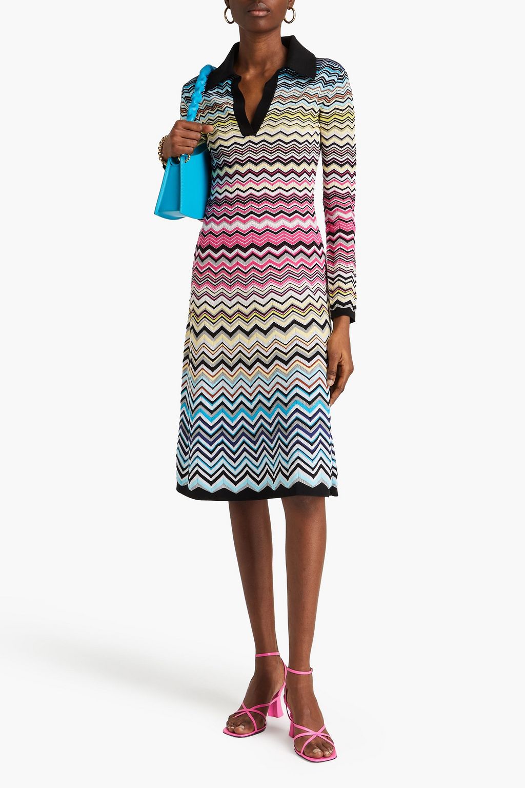MISSONI Strickkleid in Häkeloptik aus einer Baumwollmischung