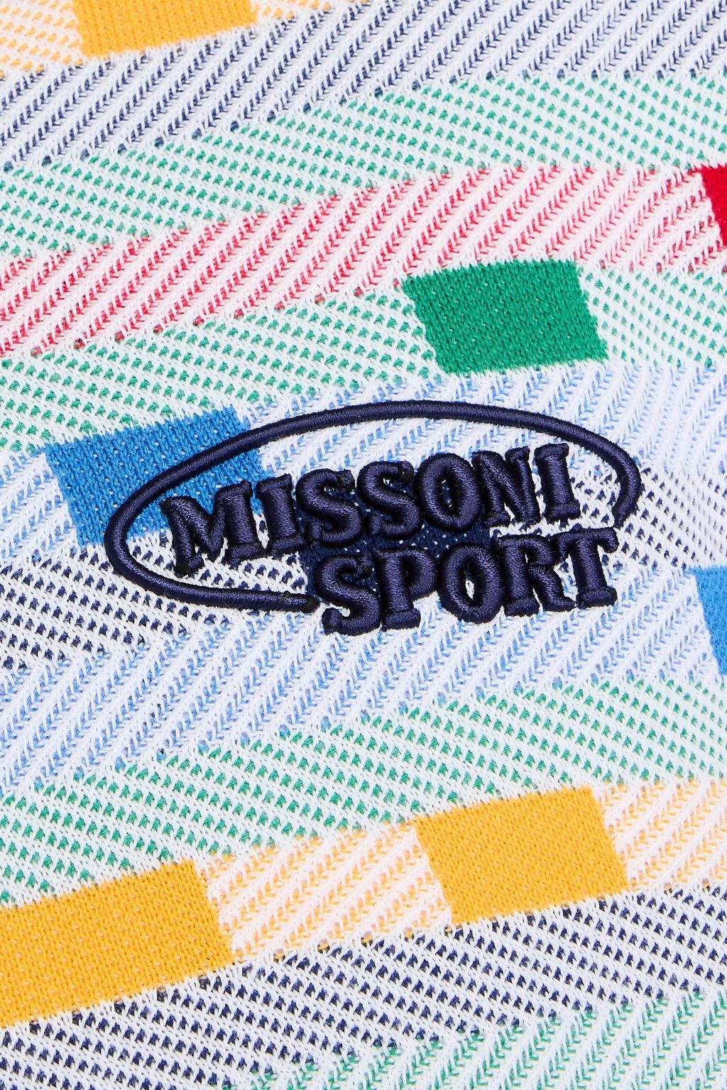 MISSONI قميص بولو مصنوع من القطن بحبكة جاكار