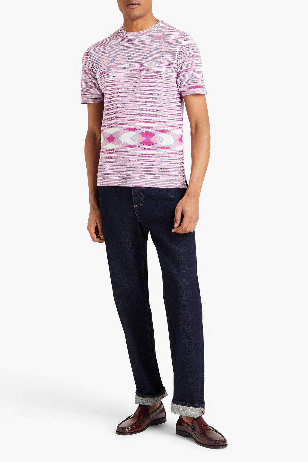 MISSONI Space-dyed cotton-jersey T-shirt