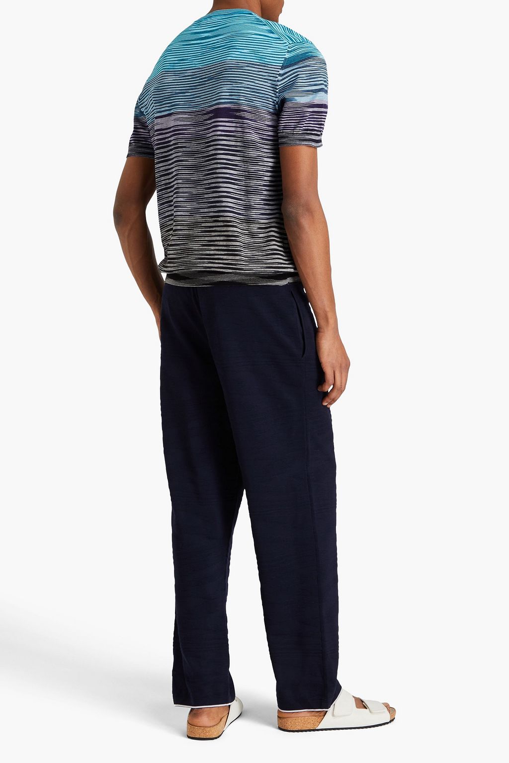MISSONI Jacquard-knit wool-blend pants