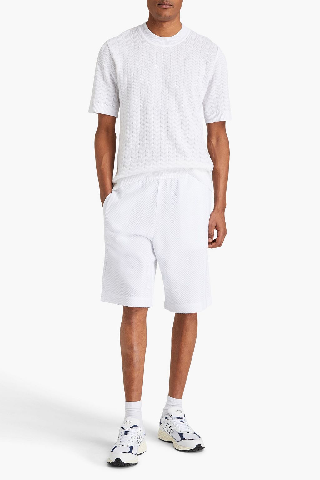 MISSONI 크로셰 니트 코튼 혼방 쇼츠