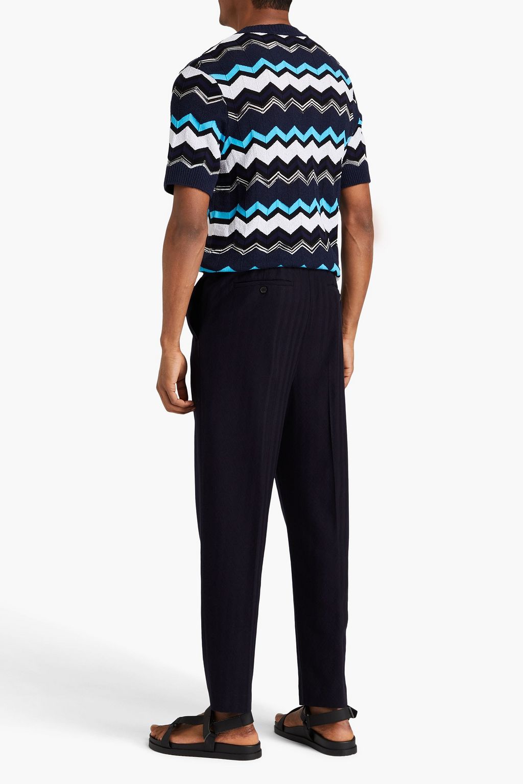 MISSONI 크로셰 니트 코튼 혼방 티셔츠