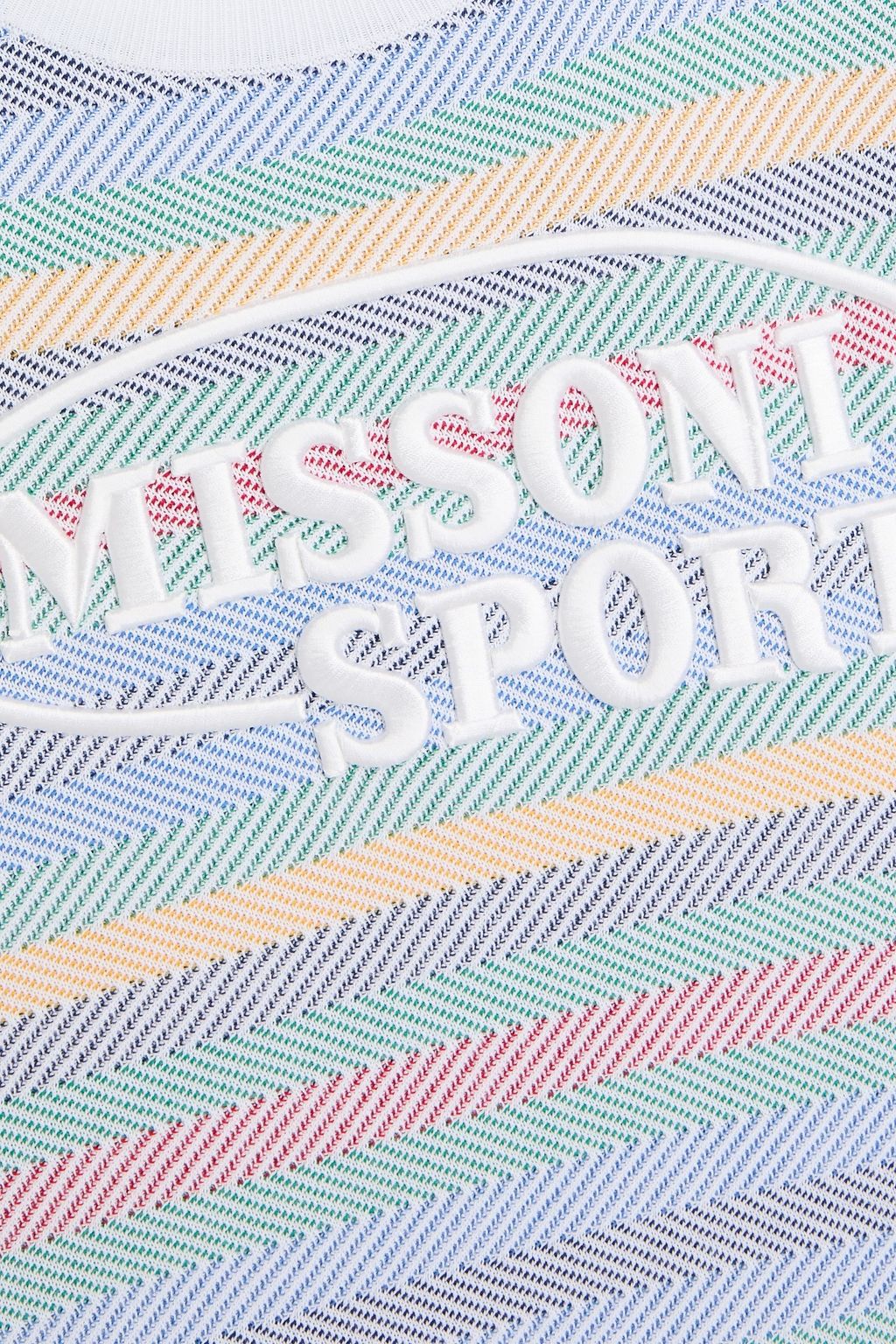 MISSONI تي شيرت مصنوع من القطن بحبكة جاكار