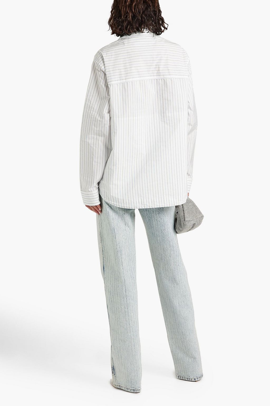 ALEXANDER WANG Striped poplin shirt