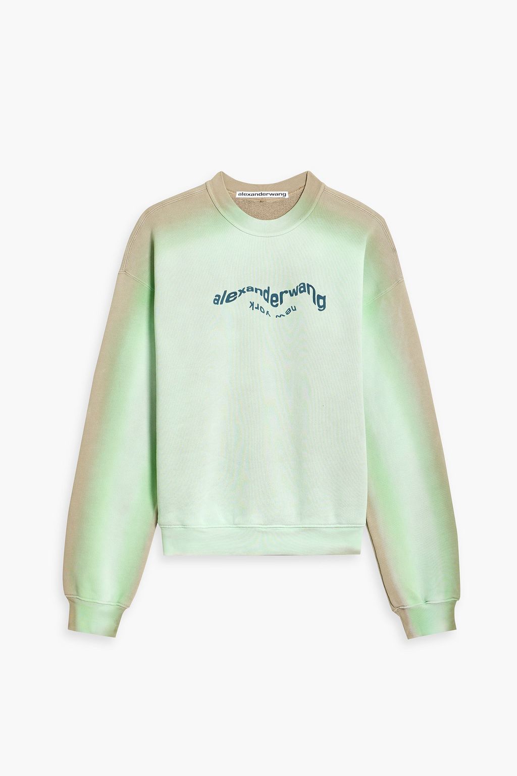 Printed French cotton terry sweatshirt