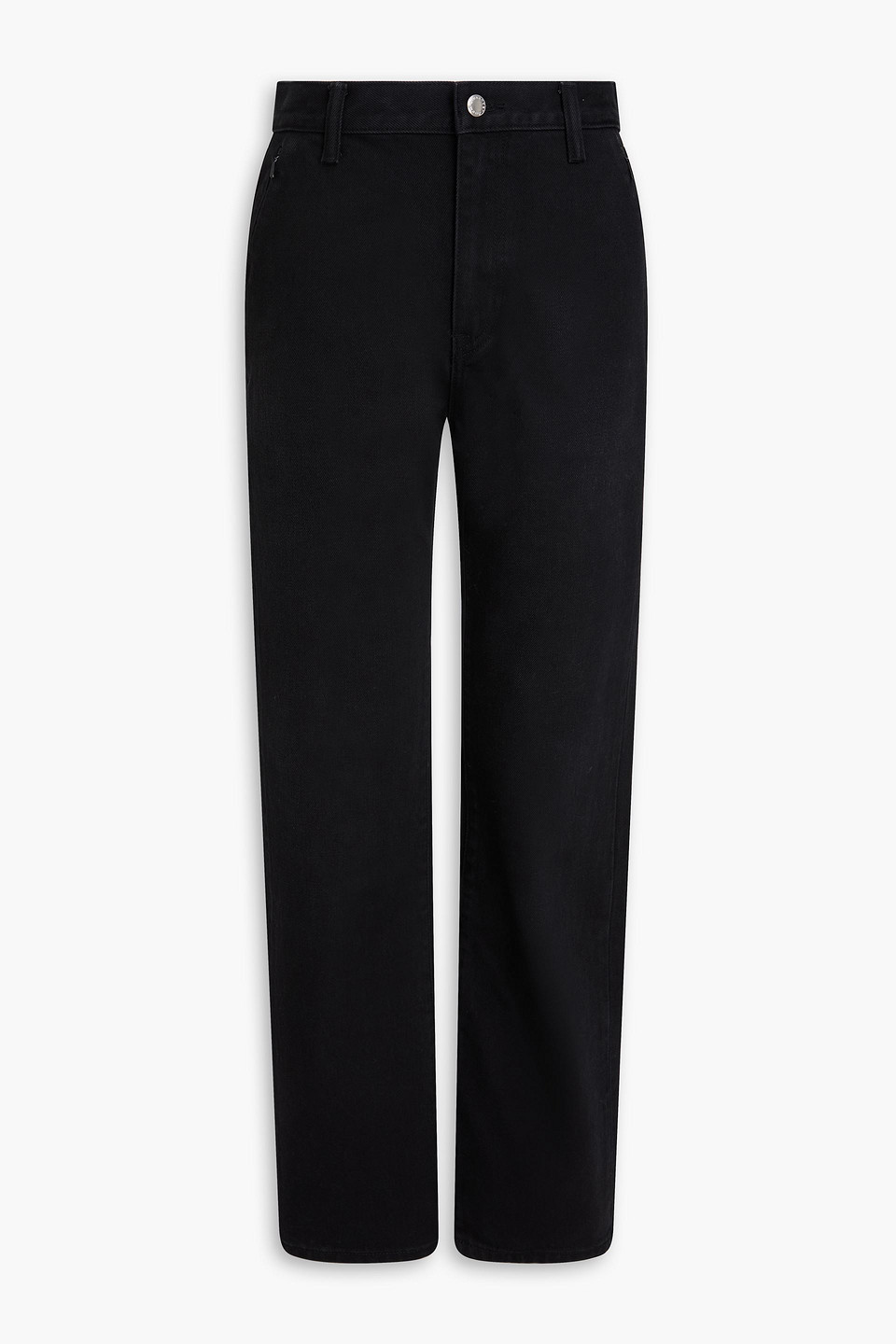 alexander wang - high-rise straight-leg jeans - black - 31