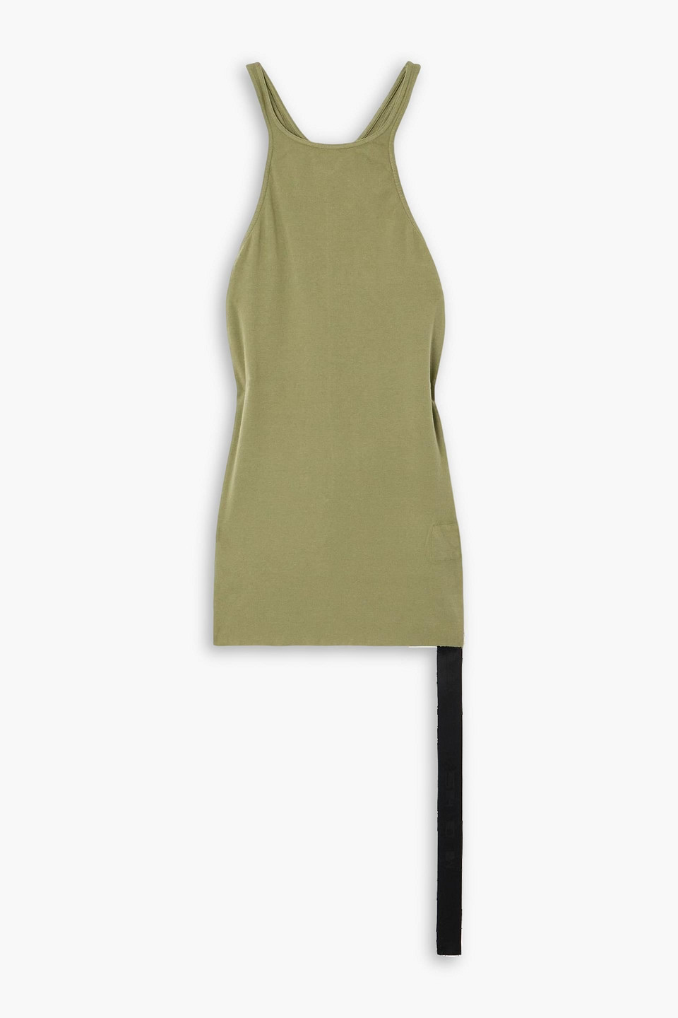 rick owens - cotton-jersey tank - green - l