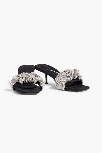 alexander wang mascha crystal embellished slides