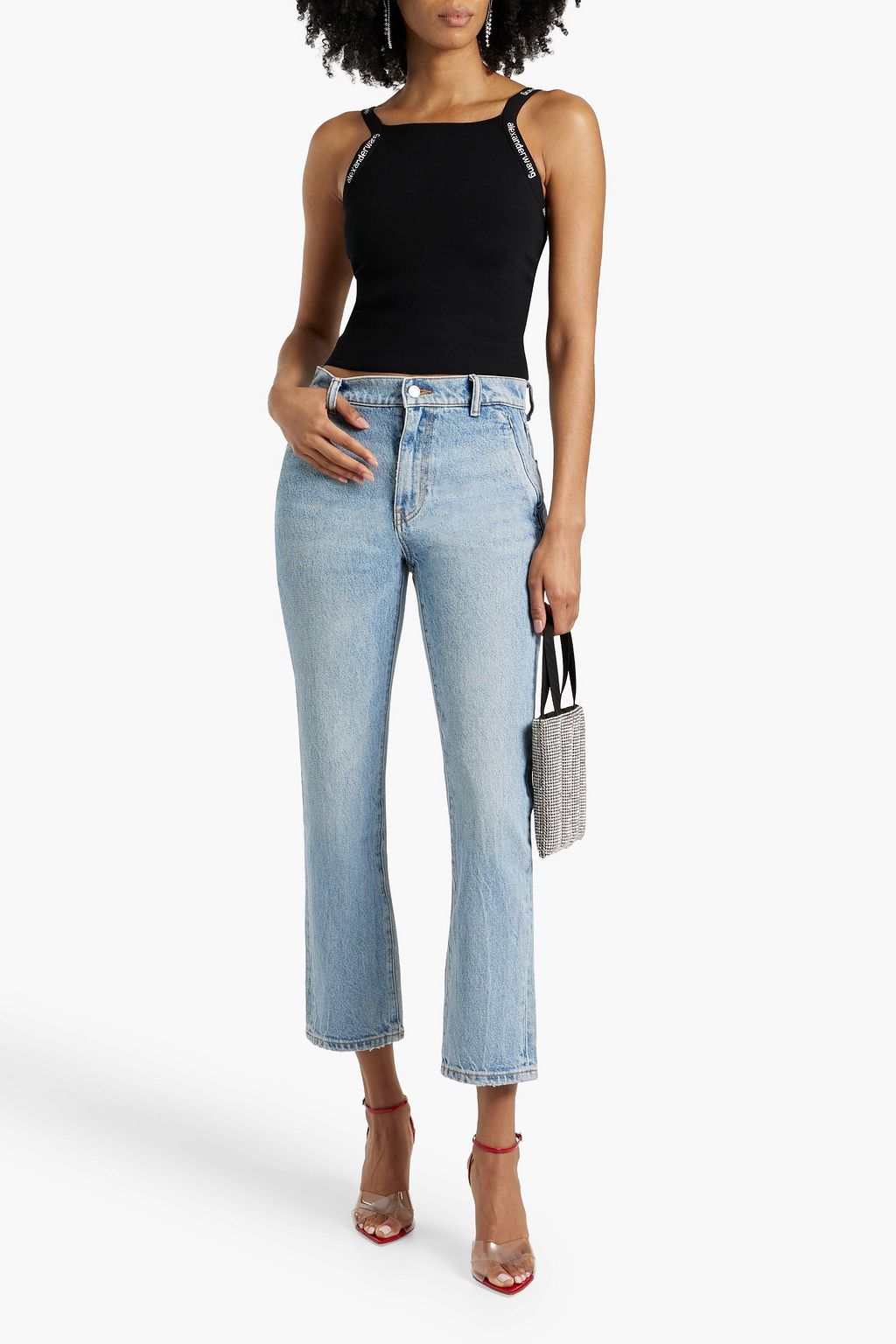 ALEXANDER WANG High-rise straight-leg jeans