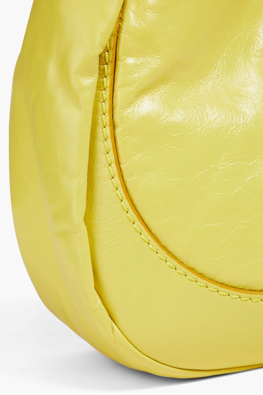 TOD'S Schultertasche aus Leder in Knitteroptik