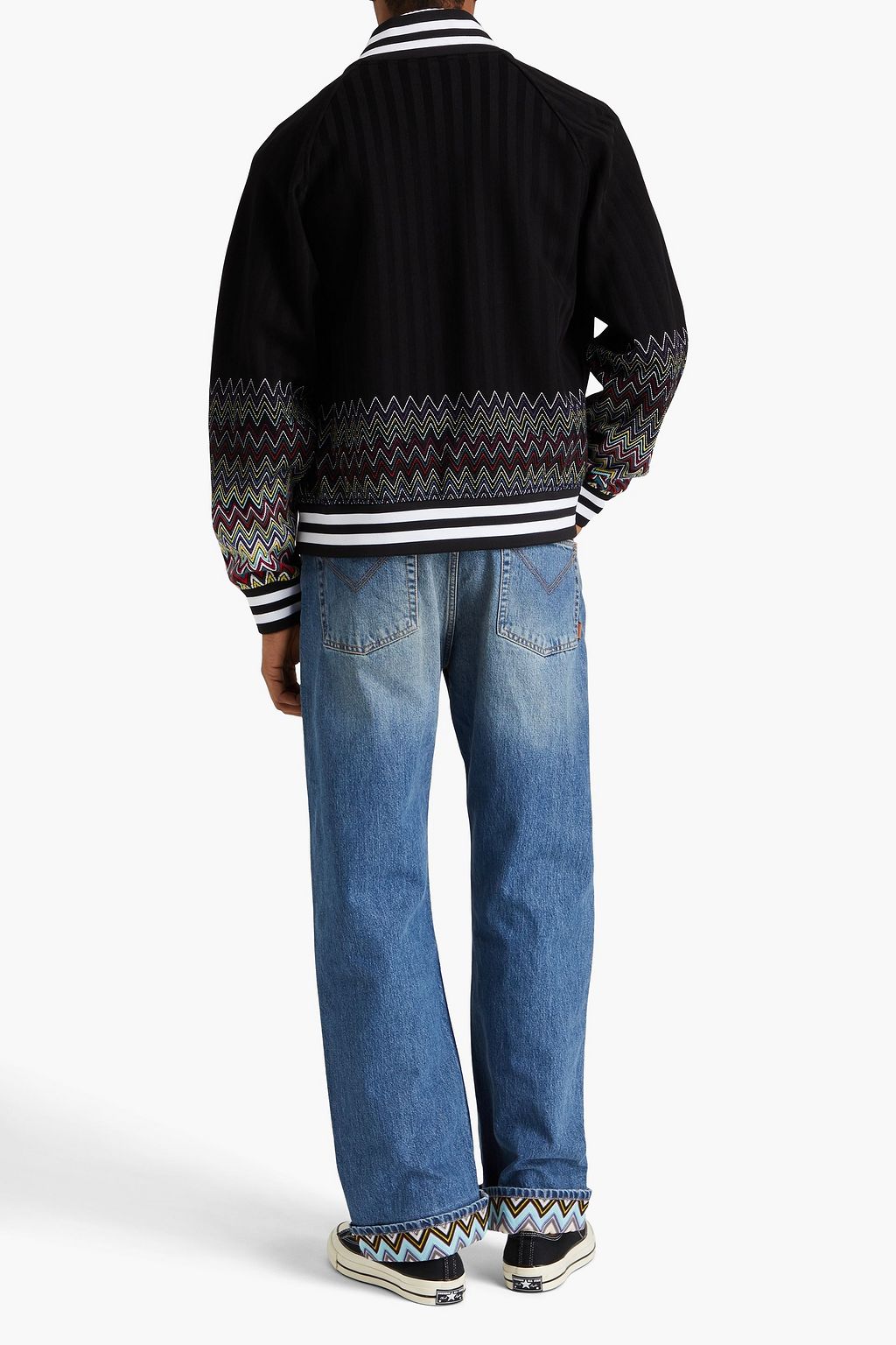 MISSONI Jacquard-knit cotton bomber jacket