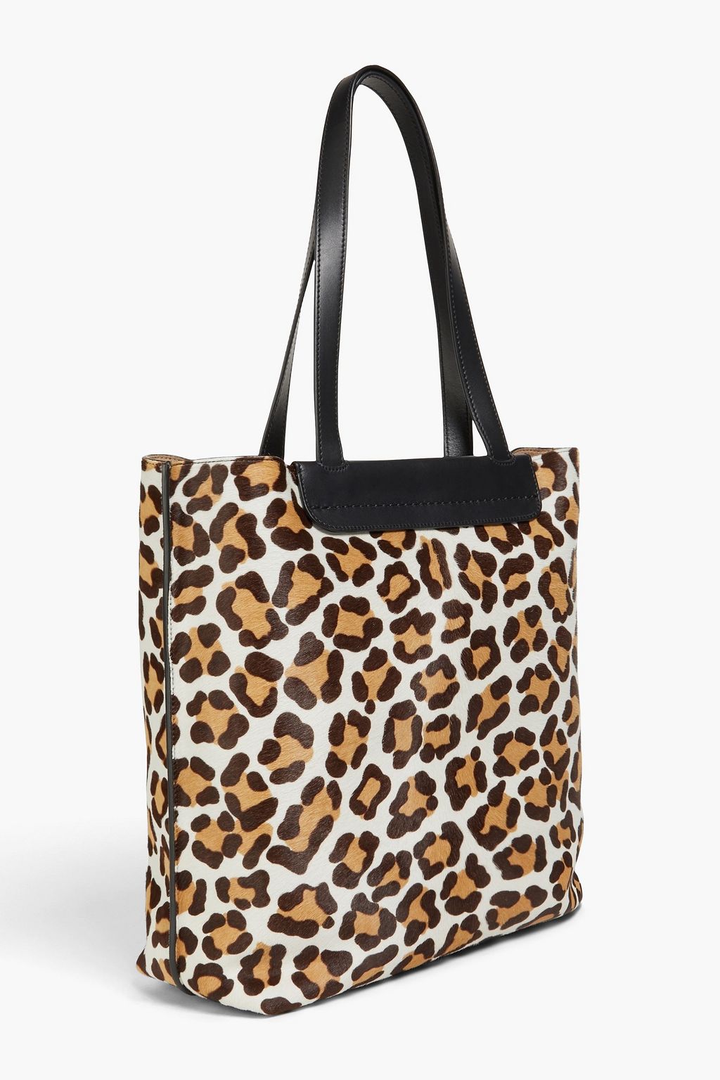 TOD'S Leopard-print calf hair tote