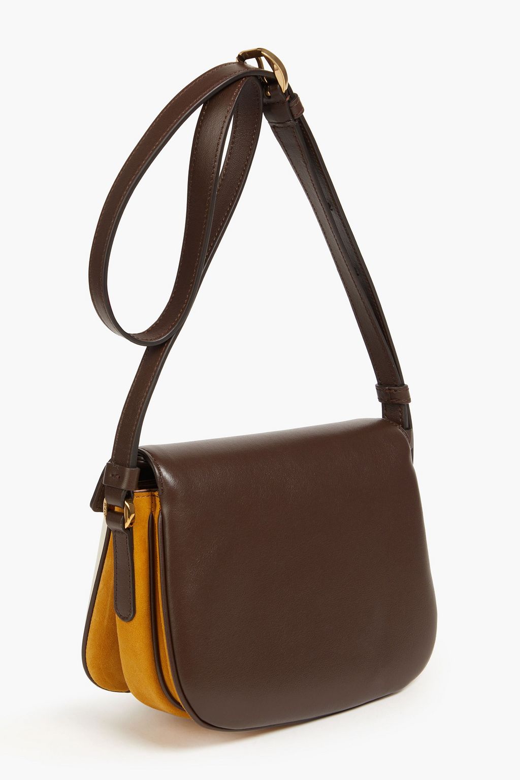 TOD'S Schultertasche aus Leder in Colour-Block-Optik