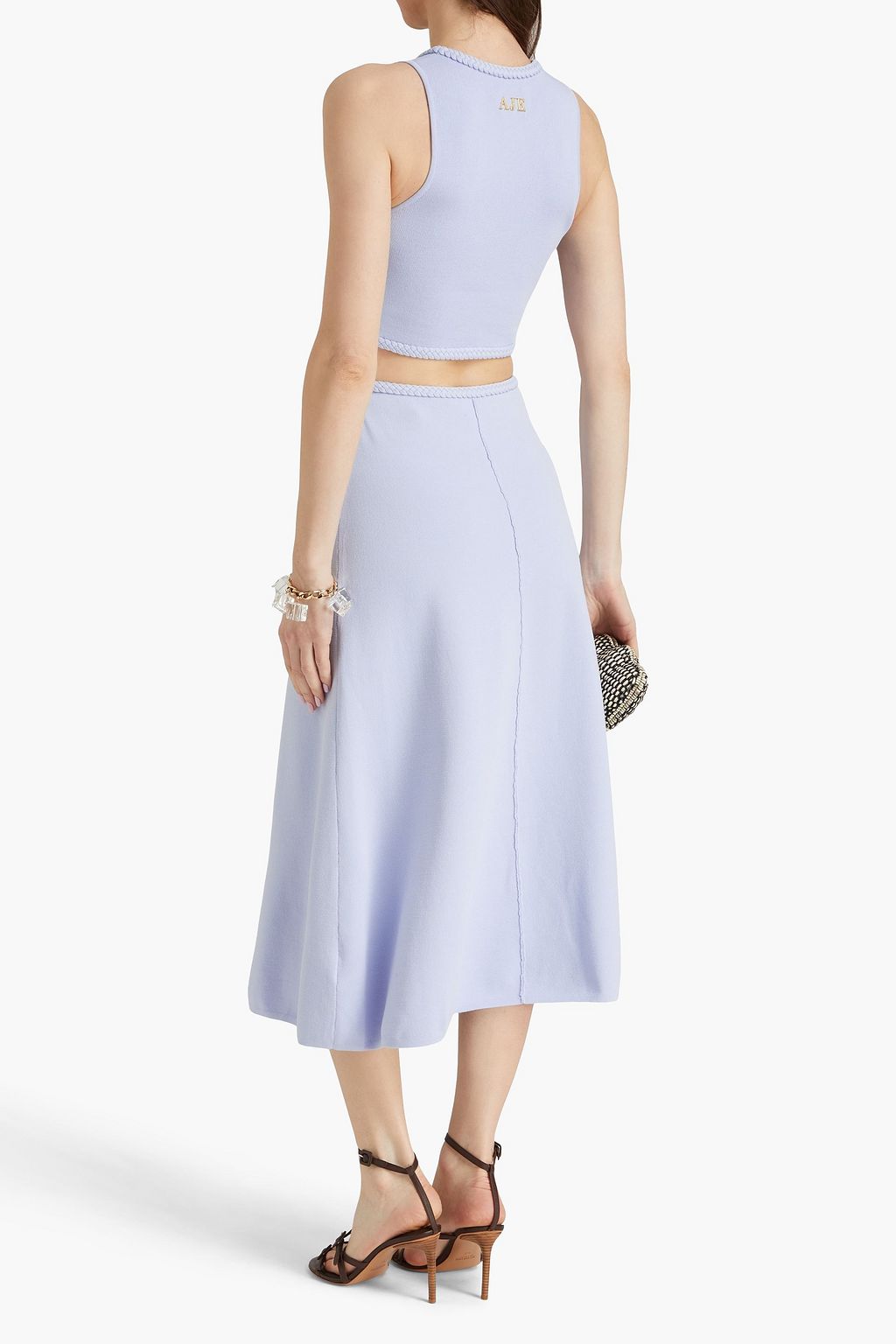 AJE. Elm cropped knitted top