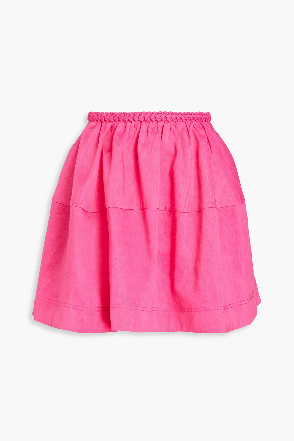 Aje Anne Linen-blend Mini Skirt In Pink