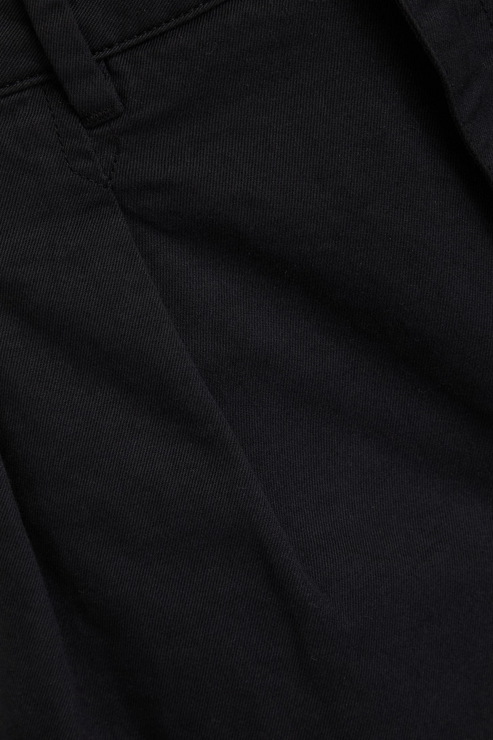 Mara Hoffman Milo Pleated Cotton-twill Shorts In Black