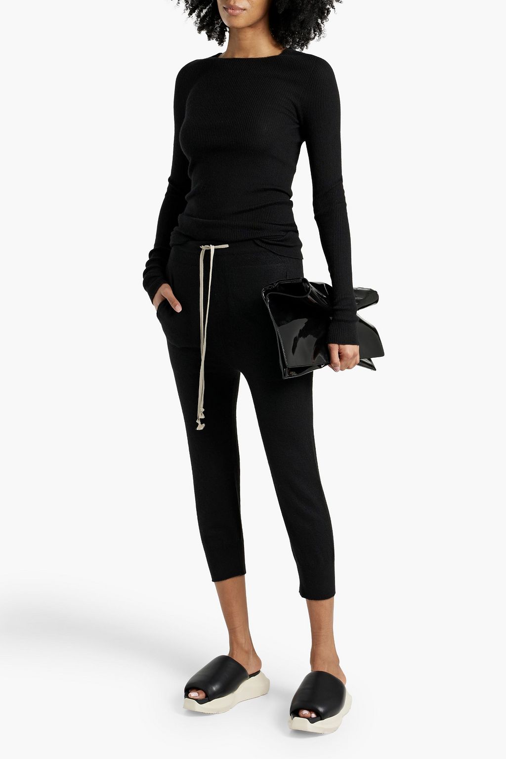 RICK OWENS Cashmere track pants