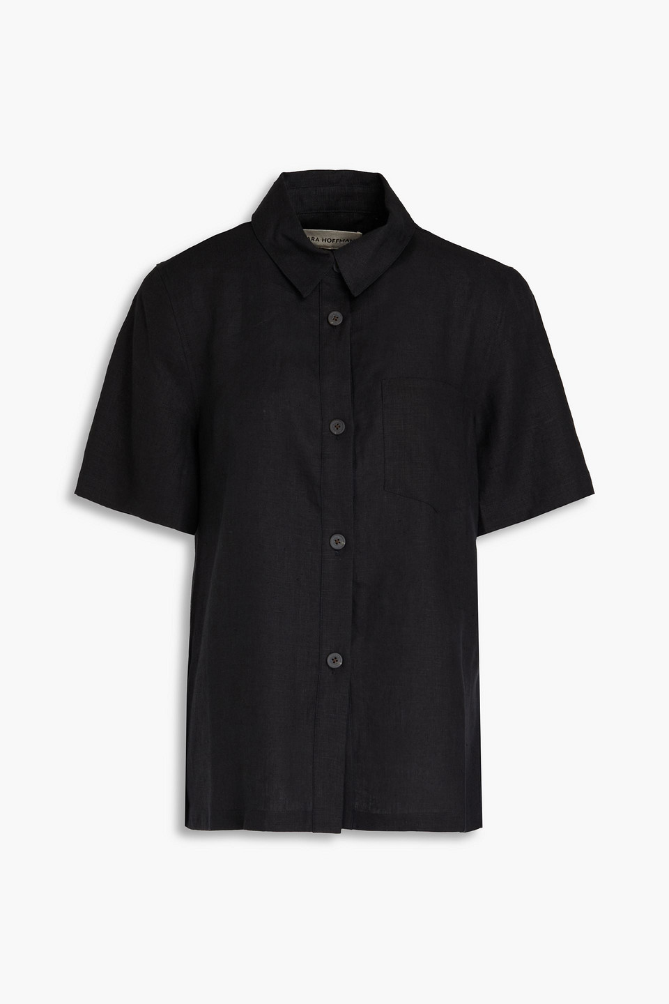 Mara Hoffman Otto Hemp Shirt In Black