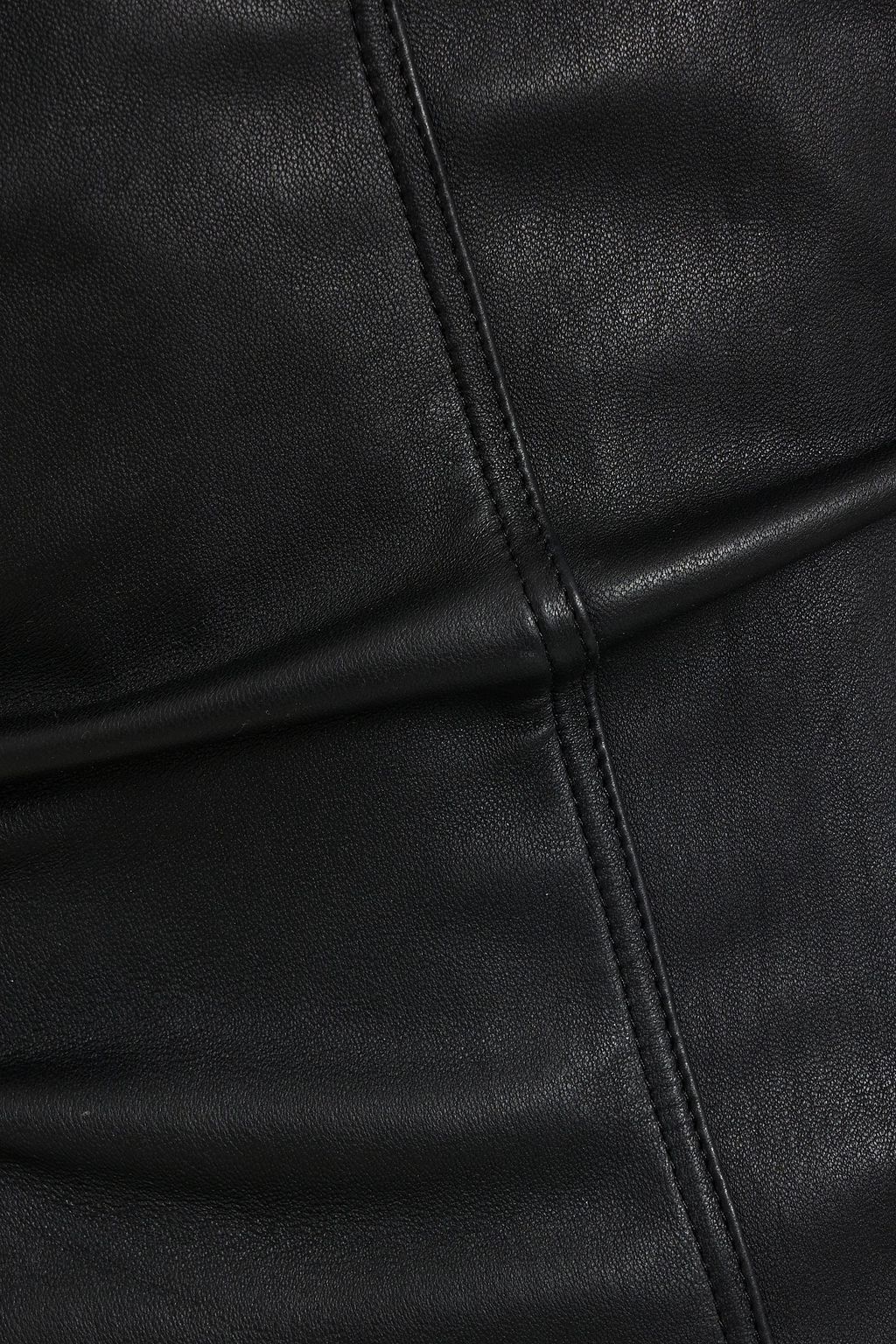 RICK OWENS Strapless leather gown