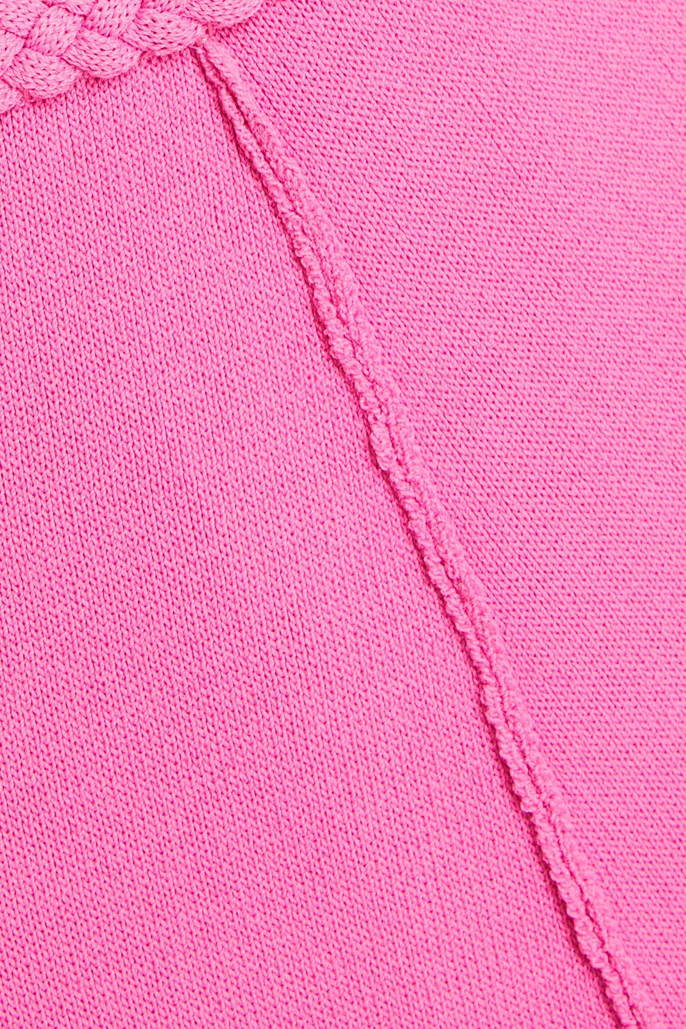 Aje Petal Knitted Midi Skirt In Pink