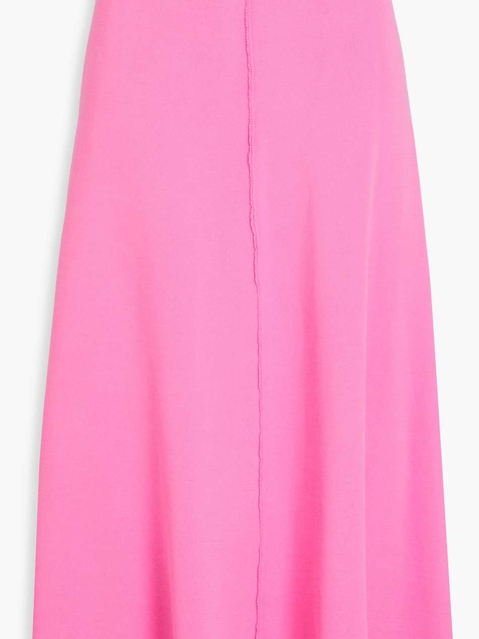 petal knitted midi skirt