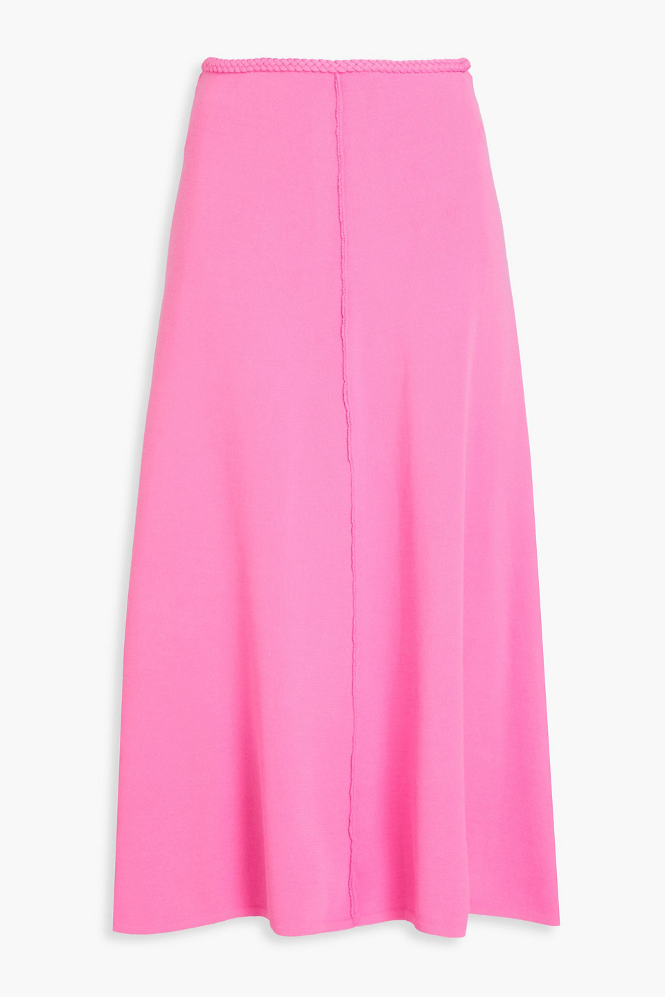 Aje Petal Knitted Midi Skirt In Pink