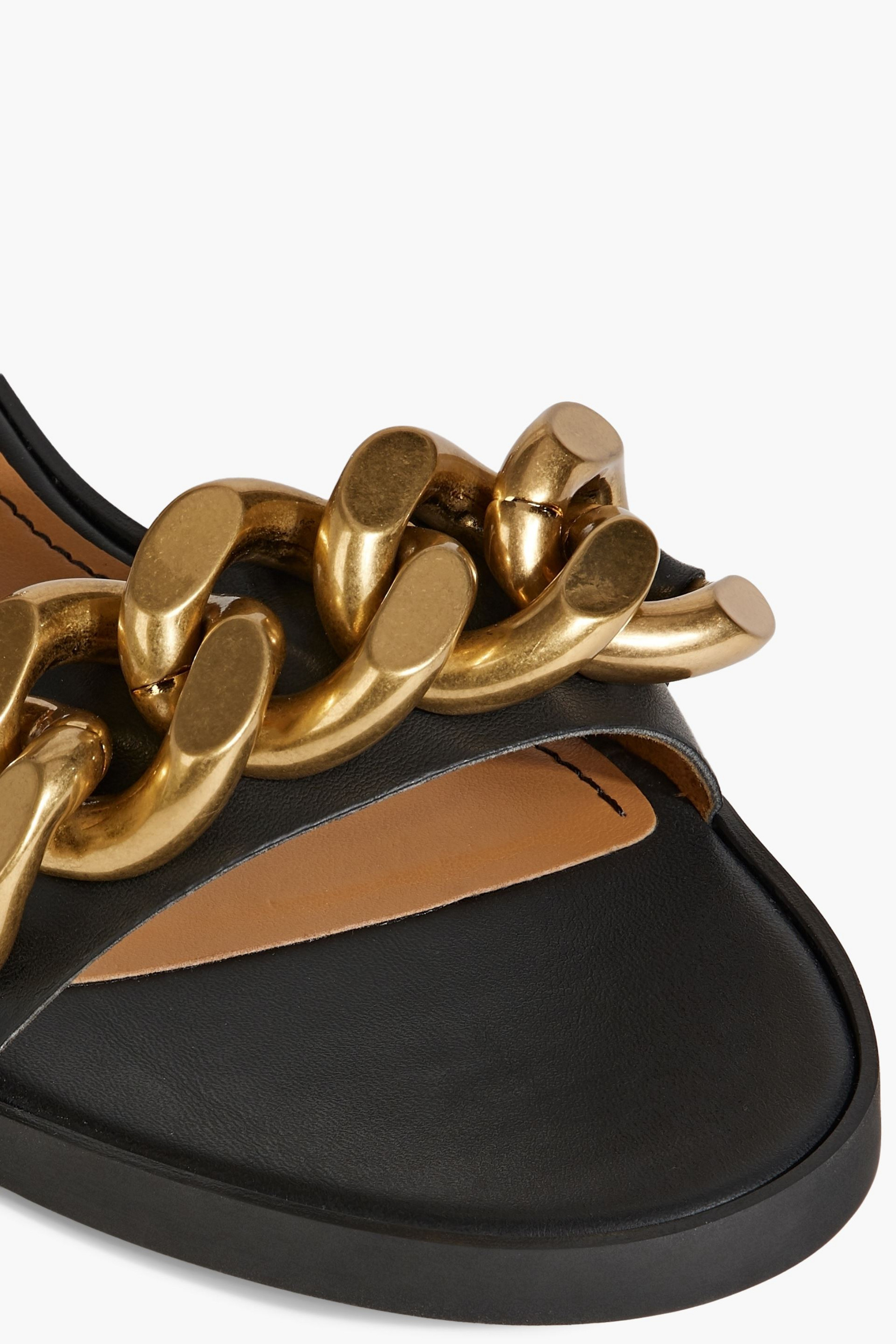 Stella McCartney Falabella chain-embellished faux leather sandals