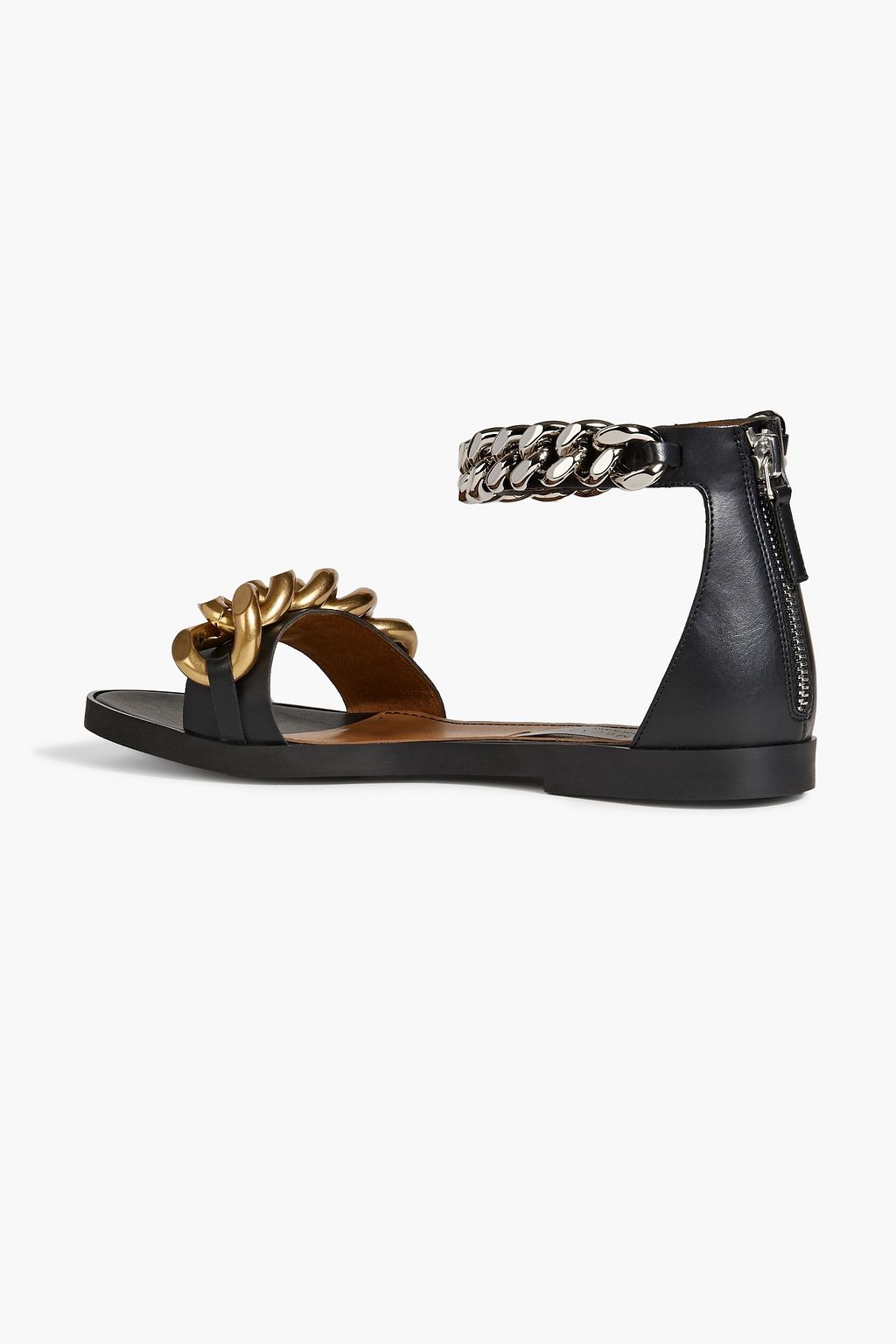 STELLA MCCARTNEY Falabella chain-embellished faux leather sandals