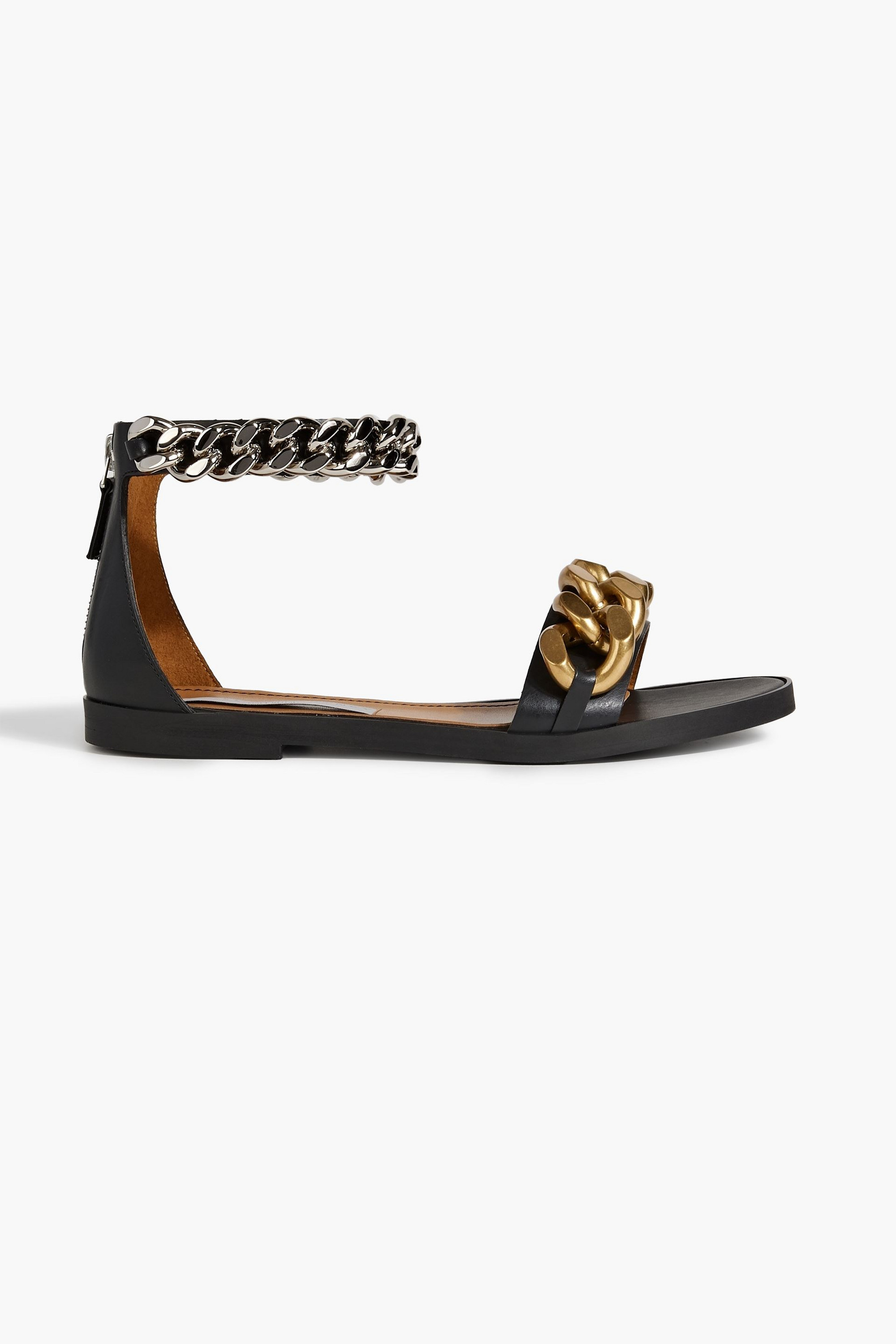 Stella McCartney Falabella chain-embellished faux leather sandals