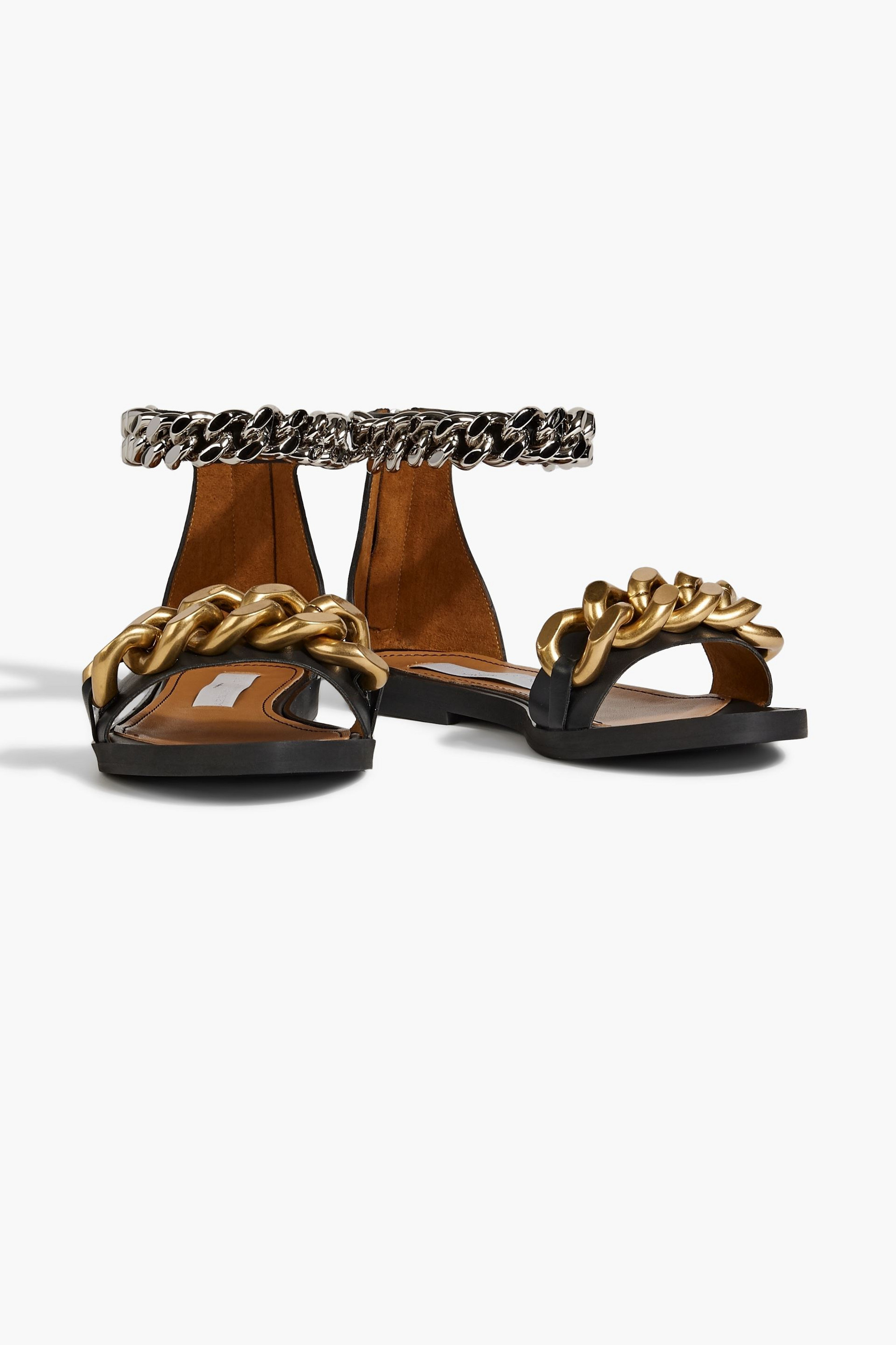 Stella McCartney Falabella chain-embellished faux leather sandals