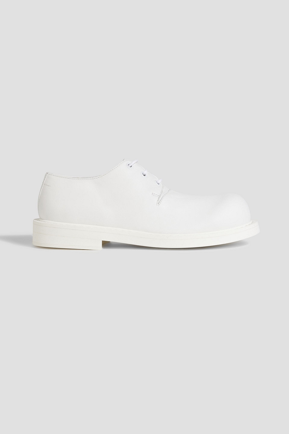 Mm6 Maison Margiela Leather Brogues In White