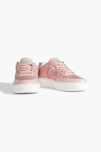 STELLA MCCARTNEY S-Wave 1 quilted faux leather and canvas sneakers