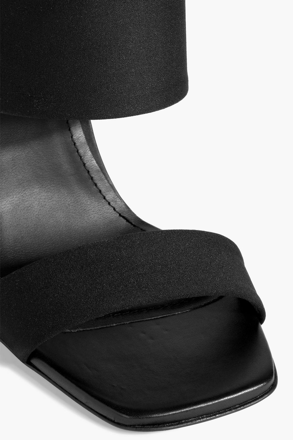 RICK OWENS Cantilever 11 ジャージー&レザー ウェッジミュール