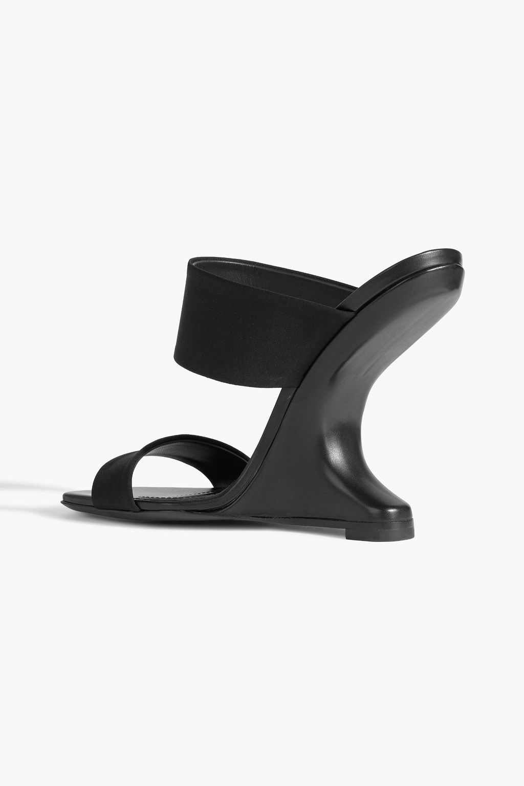 RICK OWENS Cantilever 11 ジャージー&レザー ウェッジミュール